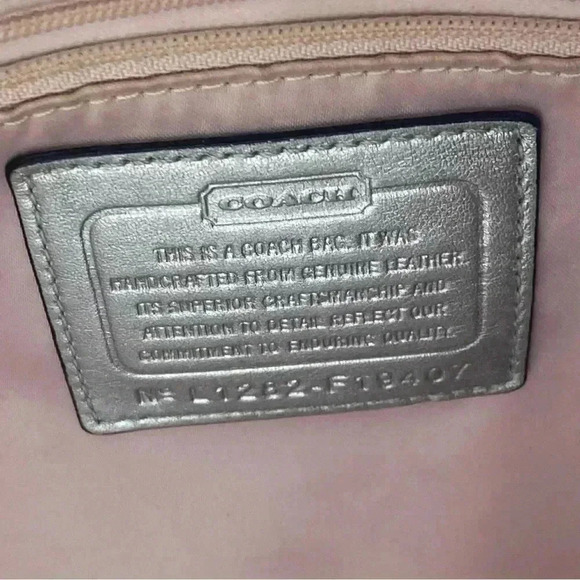 Coach Perforated Leather Shoulder Hand Bag Crossbody purse F19407 - Picture 8 of 8